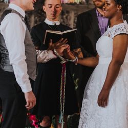 peterjennahighres 344 - Pink hair + rainbows abound at this vividly geeky wedding Pink hair + rainbows abound at this vividly geeky wedding