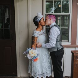 peterjennahighres 370 - Pink hair + rainbows abound at this vividly geeky wedding Pink hair + rainbows abound at this vividly geeky wedding