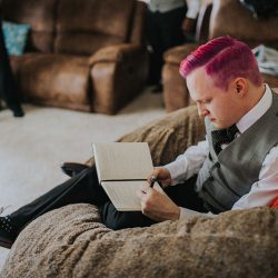 peterjennahighres 80 - Pink hair + rainbows abound at this vividly geeky wedding Pink hair + rainbows abound at this vividly geeky wedding