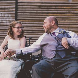 COUPLE 5063 - Get lost in the greenery at this herbal garden wedding (and see how they scored the perfect disability-friendly venue!) Get lost in the greenery at this herb themed wedding