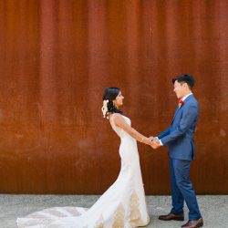 Kamath Chen CourtneyBowldenPhotography neenaalbert107 low - Three cultures combine at this radiant sculpture park wedding in Seattle Three cultures combine at this radiant sculpture park wedding in Seattle