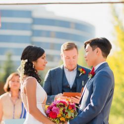 Kamath Chen CourtneyBowldenPhotography neenaalbert408 low - Three cultures combine at this radiant sculpture park wedding in Seattle Three cultures combine at this radiant wedding