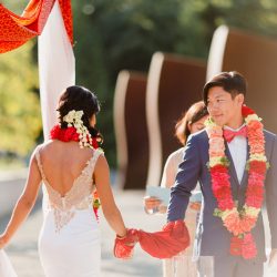 Kamath Chen CourtneyBowldenPhotography neenaalbert458 low - Three cultures combine at this radiant sculpture park wedding in Seattle Three cultures combine at this radiant wedding