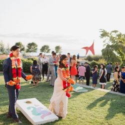 Kamath Chen CourtneyBowldenPhotography neenaalbert618 low - Three cultures combine at this radiant sculpture park wedding in Seattle Three cultures combine at this colorful wedding