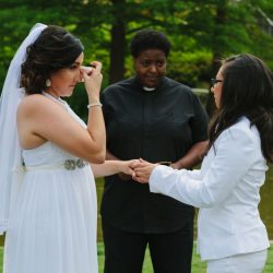 Robyn Icks Photography 052 - A garden ceremony & haunted hotel wedding in Oklahoma A fab same-sex hotel wedding in Oklahoma