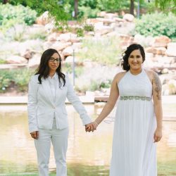 Robyn Icks Photography 075 - A garden ceremony & haunted hotel wedding in Oklahoma A fab same-sex hotel wedding in Oklahoma