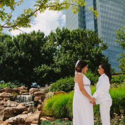 Robyn Icks Photography 076 - A garden ceremony & haunted hotel wedding in Oklahoma A fab same-sex hotel wedding in Oklahoma