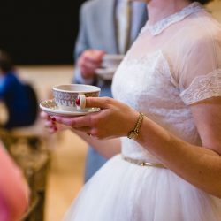 Have tea at this 1950s retro wedding