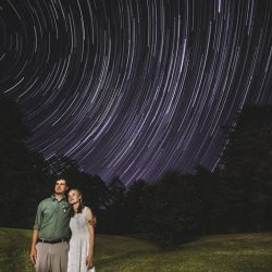 Poconos nature-filled camp wedding