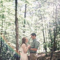 Poconos nature-filled camp wedding