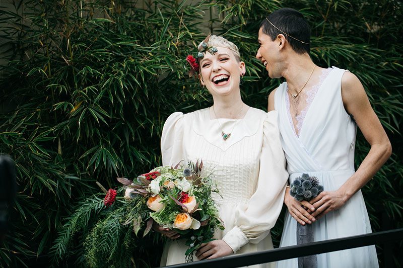 How to have a more gender neutral wedding grides brooms and