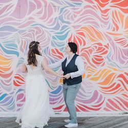 JK 101 - An intimate queer lady seaside meets enchanted library wedding An intimate queer lady seaside meets enchanted library wedding