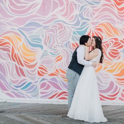 JK 117 - An intimate queer lady seaside meets enchanted library wedding JK 117