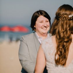 JK 162 - An intimate queer lady seaside meets enchanted library wedding An intimate queer lady seaside meets enchanted library wedding