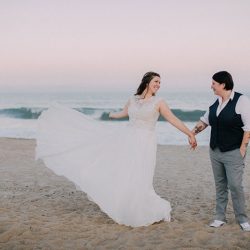 JK 379 - An intimate queer lady seaside meets enchanted library wedding An intimate queer lady seaside meets enchanted library wedding