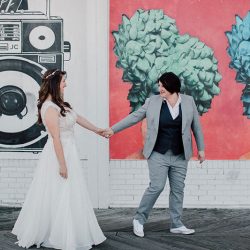 JK 58 - An intimate queer lady seaside meets enchanted library wedding An intimate queer lady seaside meets enchanted library wedding
