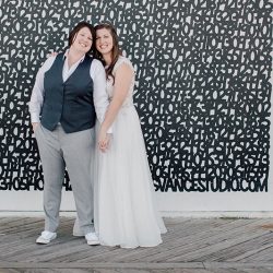 JK 87 - An intimate queer lady seaside meets enchanted library wedding JK 87