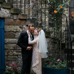 Vintage style and stunning views at this Scotland elopement
