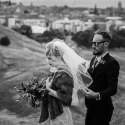 Vintage style and stunning views at this Scotland elopement