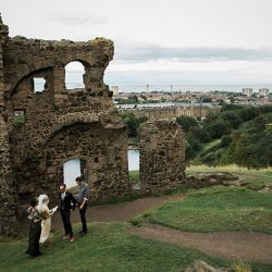 Vintage style and stunning views at this Scotland elopement