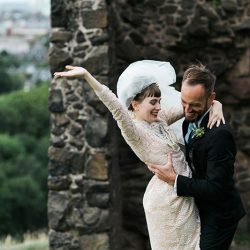 Vintage style and stunning views at this Scottish elopement