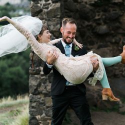 Vintage style and stunning views at this Scottish elopement