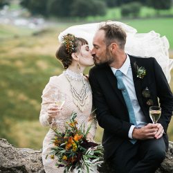 Vintage style and stunning views at this Scottish elopement