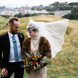 Vintage style and stunning views at this Scottish elopement