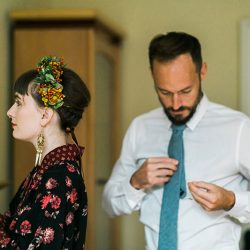 Vintage style and stunning views at this Scotland elopement