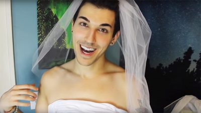 dress - This guy trying on a wedding dress is ALL OF US This guy trying on a wedding dress is ALL OF US