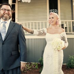 A Victorian house wedding with retro glam style and sweet personal touches