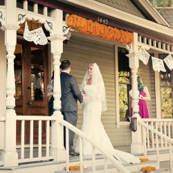 A Victorian house wedding with retro glam style and sweet personal touches