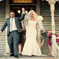 A Victorian house wedding with retro glam style and sweet personal touches