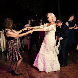 A Victorian house wedding with retro glam style and sweet personal touches