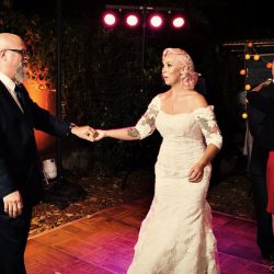 A Victorian house wedding with retro glam style and sweet personal touches