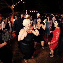 A wedding with retro glam style and sweet personal touches