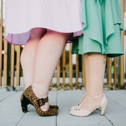 Throwback style and sweet moments all over this vintage eclectic wedding
