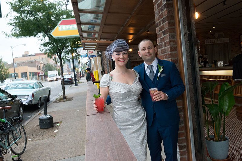A retro drive-in meets cocktail party prom