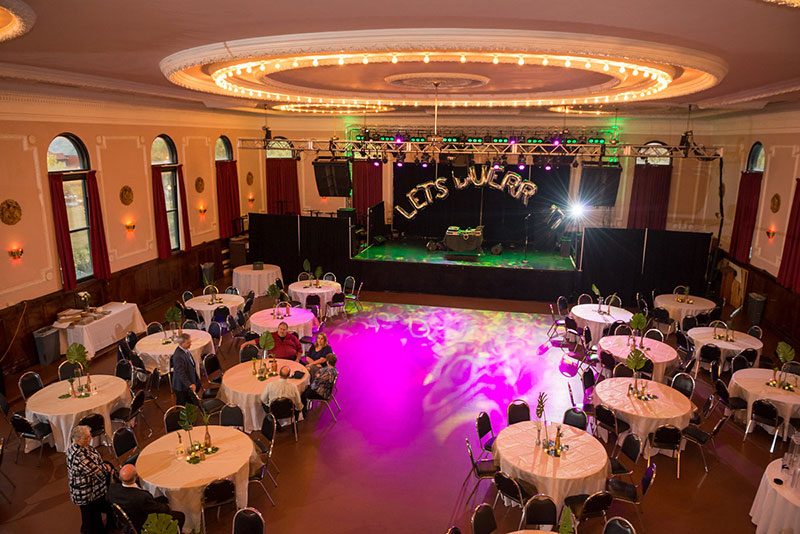 A retro drive-in meets cocktail party prom