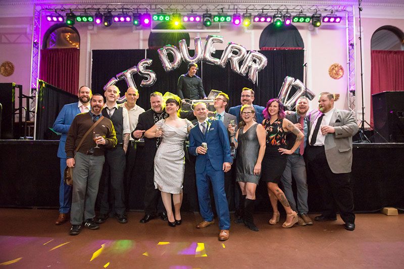 A retro drive-in meets cocktail party prom