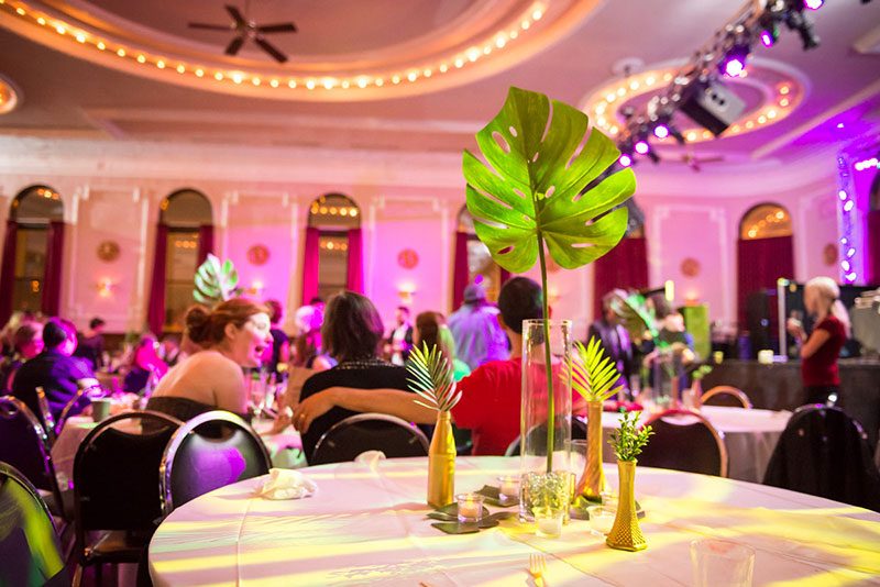 A retro drive-in meets cocktail party prom