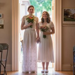 Macson Ledin UedaPhotography 027 low - Lauren & Lauren's sweet and laid-back wedding at a historic synagogue Lauren & Lauren's laid-back two-bride wedding at a historic synagogue