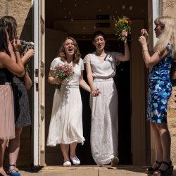 Macson Ledin UedaPhotography 039 low - Lauren & Lauren's sweet and laid-back wedding at a historic synagogue Lauren & Lauren's laid-back two-bride wedding at a historic synagogue