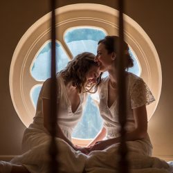 Macson Ledin UedaPhotography 045 low - Lauren & Lauren's sweet and laid-back wedding at a historic synagogue Lauren & Lauren's laid-back two-bride wedding at a historic synagogue
