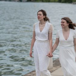 Macson Ledin UedaPhotography 047 low - Lauren & Lauren's sweet and laid-back wedding at a historic synagogue Lauren & Lauren's laid-back two-bride wedding at a historic synagogue