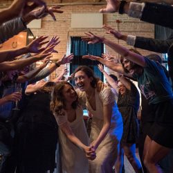 Macson Ledin UedaPhotography 076 low - Lauren & Lauren's sweet and laid-back wedding at a historic synagogue Lauren & Lauren's sweet and laid-back wedding at a historic synagogue