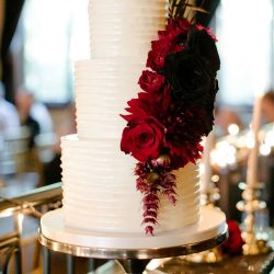 A darkly chic wedding with karaoke and Mexican meets Korean food