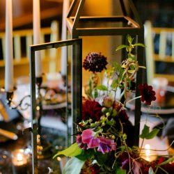 A darkly chic wedding with karaoke and Mexican meets Korean food