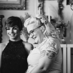 Throwback style and sweet moments all over this vintage eclectic wedding