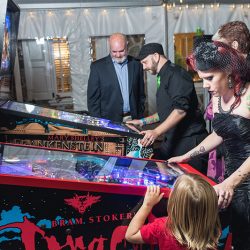 A goth meets nerd meets glam wedding with on-site ring tattoos